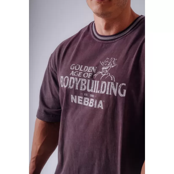  Pánske tričká NEBBIA OLYMPIA HEAVYWEIGHT COTTON 941 BORDO 