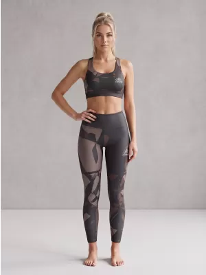 Dámske dlhé legíny premium (nové veľkosti) ALTISPORT VOJ/ALW080LEG05 TMAVO HNEDÁ