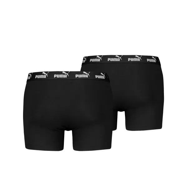  Pánske boxerky PUMA ELEMENTS MEN BASIC BOXERS 2P 93875309 BLACK 