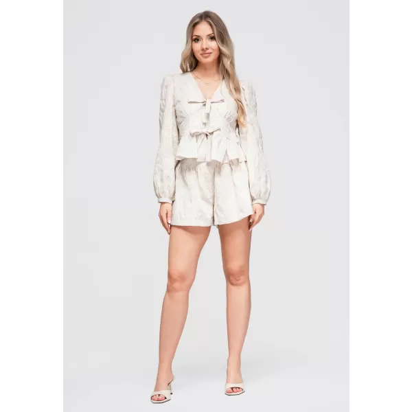  Dámske kraťasy OMBRE OW-ST-E0012 BEIGE 