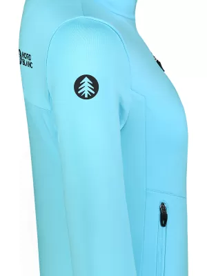 Dámska powerfleece mikina NORDBLANC CRISP NBSFL8338 SVETLO MODRÁ