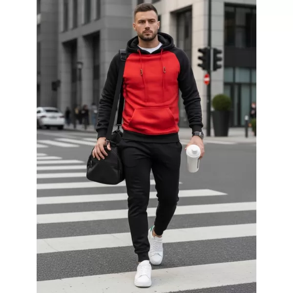  Pánska mikina DSTREET BX5491 ČERVENÁ 