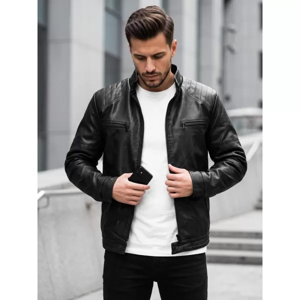  Pánska bunda DSTREET TX5145 ČIERNA 
