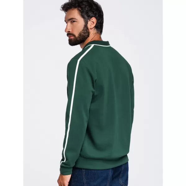  Pánska mikina OMBRE OM-SSNZ-0268 DARK GREEN 