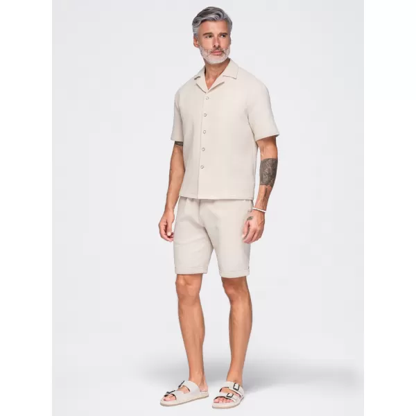  Pánska košeľa OMBRE OM-SHSS-0220 OFF-WHITE 