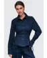 Dámska košeľa OMBRE OW-SH-E0070 NAVY BLUE
