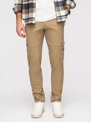 Pánske nohavice OMBRE P1517 KHAKI