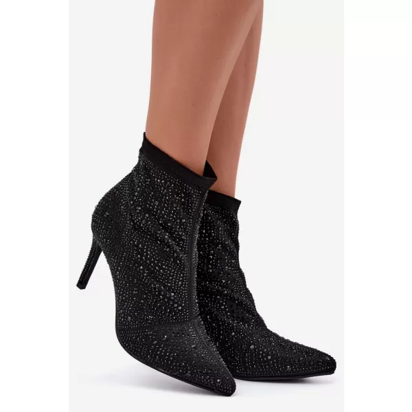  Dámske topánky S.BARSKI HY62-8138 BLACK 