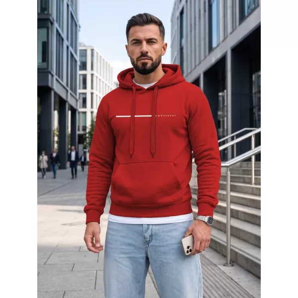  Pánska mikina DSTREET NX5128BX-18-09 ČERVENÁ 