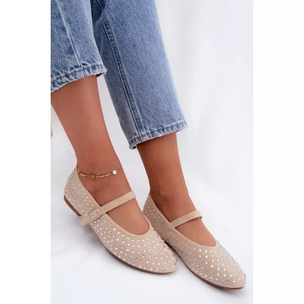 Dámske baleríny BOTO 9748 BEIGE 
