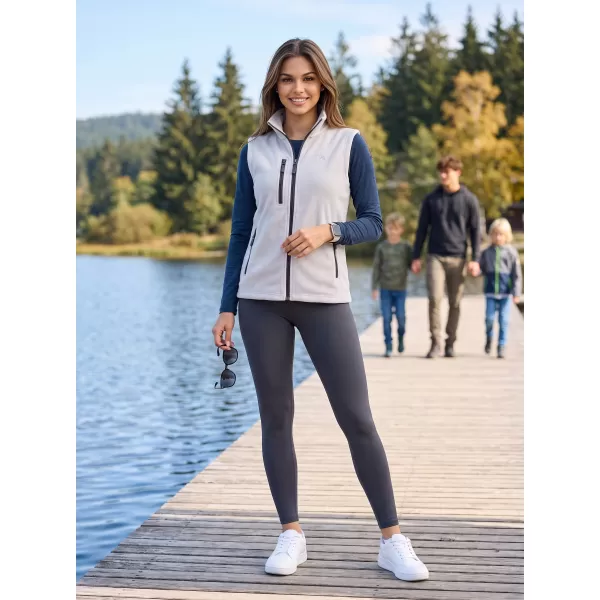  Dámska fleece vesta ALTISPORT ALW002525 SVETLO ŠEDÁ 