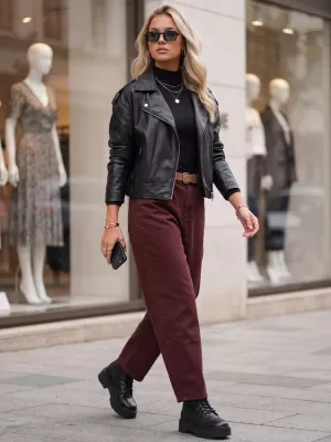 Dámske nohavice DSTREET UY3121 BÉŽOVÁ