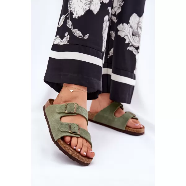  Dámske šľapky BIG STAR SHOES RR274A393 GREEN 