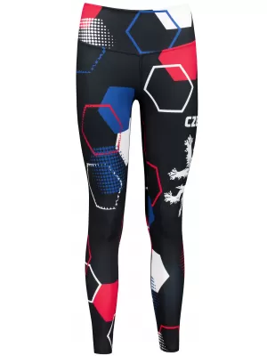 Dámske dlhé funkčné legíny premium (nové veľkosti) ALTISPORT VOJ/ALW036LEG05 HEXA ČIERNA