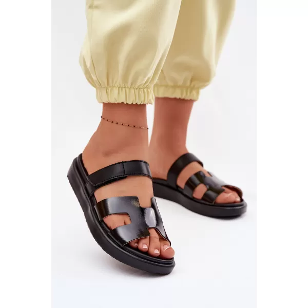  Dámske šľapky BOTO 26SD18-9807 BLACK 