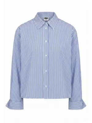Pánska košeľa URBAN CLASSICS TB8597-03326 BLUE/WHITE