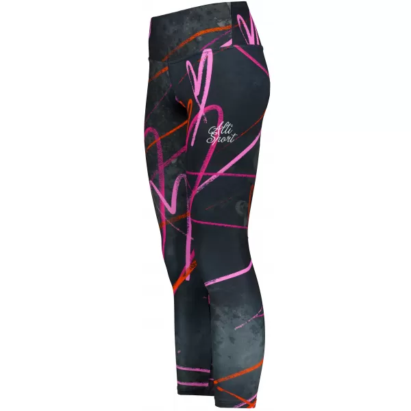  Dámske dlhé legíny premium (nové veľkosti) ALTISPORT VOJ/ALW082LEG05 ČIERNA 