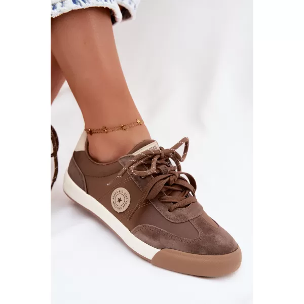  Dámske tenisky BIG STAR SHOES UU274002 BROWN/BEIGE 