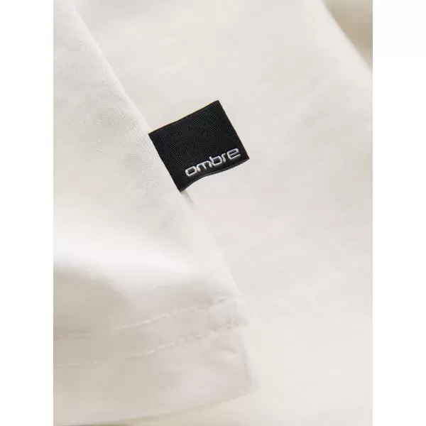  Pánske tričko OMBRE OM-TSPT-0286 WHITE 