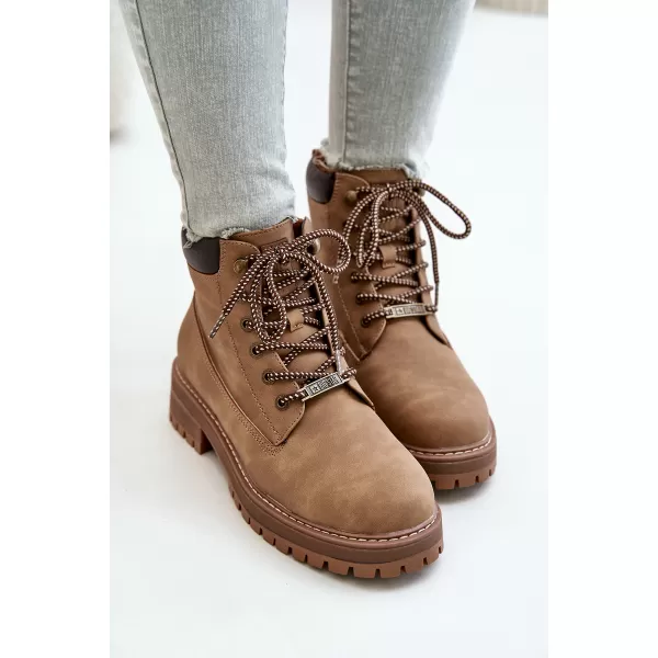  Dámske čižmy BIG STAR SHOES OO274A289 BROWN/BEIGE 