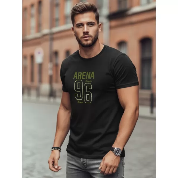  Pánske tričko DSTREET NX0146R-BK ČIERNA 