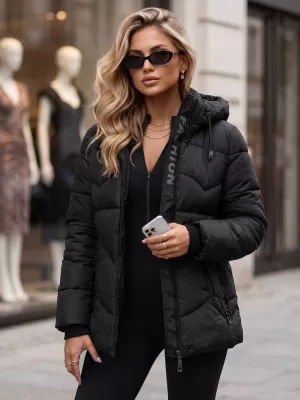 Dámska bunda DSTREET TY5751 ČIERNA