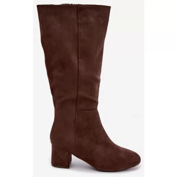  Dámske čižmy S.BARSKI HY62-8131 BROWN 