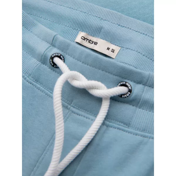  Pánske tepláky OMBRE OM-PABS-0304 LIGHT BLUE 