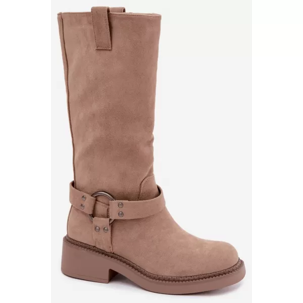  Dámske čižmy BOTO LQ-163 KHAKI 