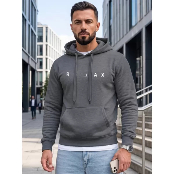  Pánska mikina DSTREET NX0001BX-05-09 TMAVO ŠEDÁ 
