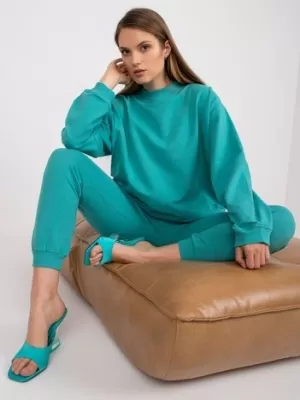 Dámska mikina BASIC FEEL GOOD AP-BL-A-R001 TURQUOISE