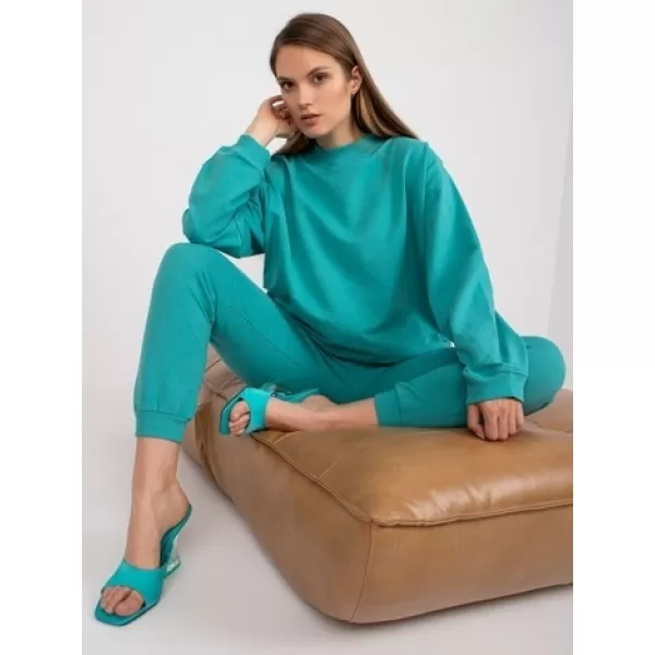  Dámska mikina BASIC FEEL GOOD AP-BL-A-R001 TURQUOISE 