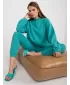 Dámska mikina BASIC FEEL GOOD AP-BL-A-R001 TURQUOISE