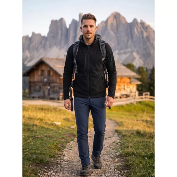  Pánska micro fleece mikina MALFINI FACTOR 852 ČIERNA 