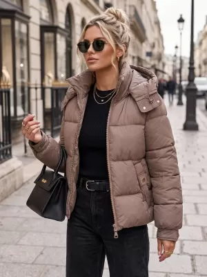 Dámska bunda DSTREET TY5748 BÉŽOVÁ