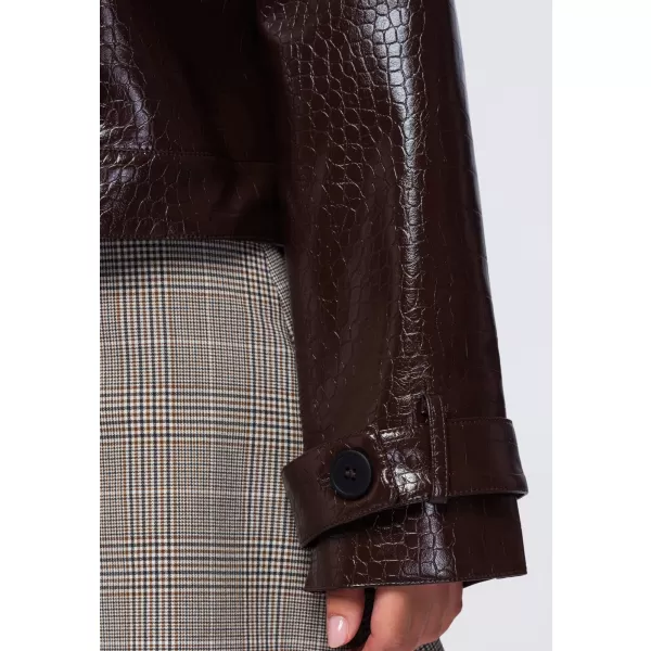  Dámska bunda OMBRE OW-JAFL-0145 BROWN 
