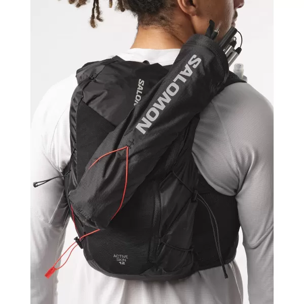  Batoh SALOMON ACTIVE SKIN 12 LC2177400 BLACK/METAL 