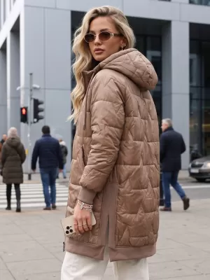 Dámska bunda DSTREET TY5811 KARAMELOVÁ