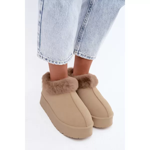  Dámske snehule BIG STAR SHOES UU274204 BEIGE 