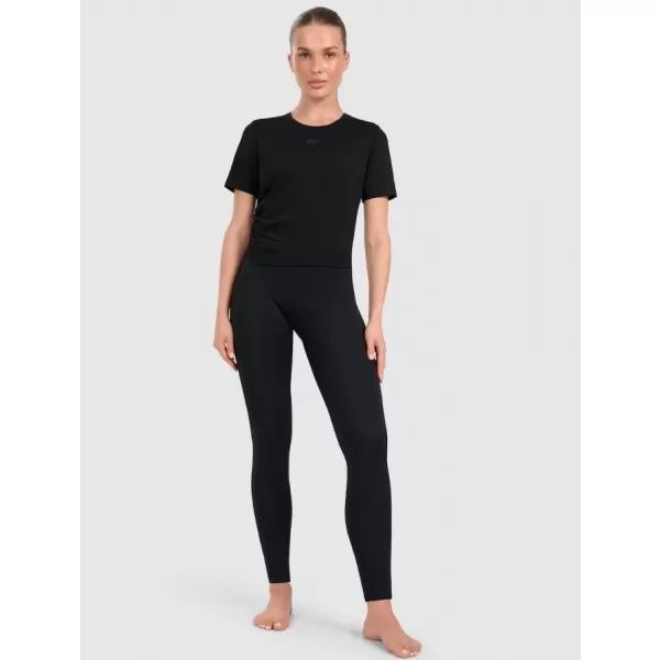  Dámske funkčné tričko 4F WAW25TFLOF433 DEEP BLACK 