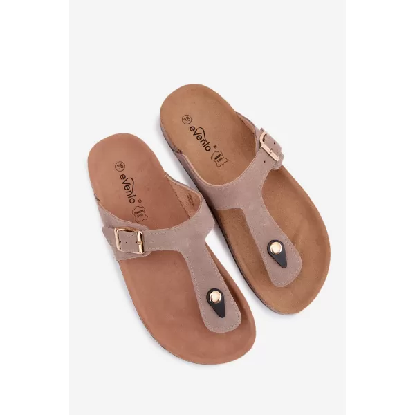  Dámske žabky BOTO 26SD21-101 BEIGE 