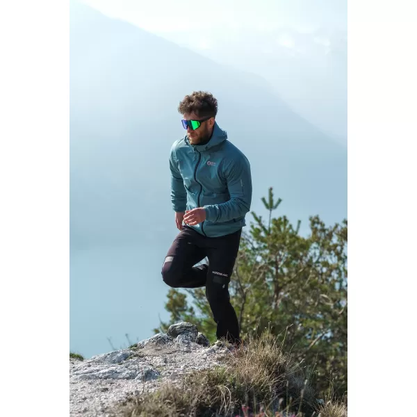  Pánska nepremokavá softshellová bunda NORDBLANC EXPEDITIOUS NBSSM8323 ZELENÁ 