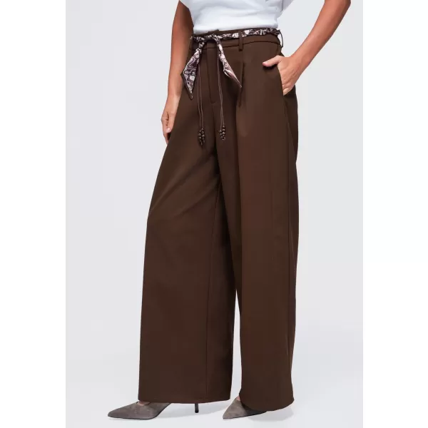  Dámske nohavice OMBRE OW-PA-E0020 BROWN 