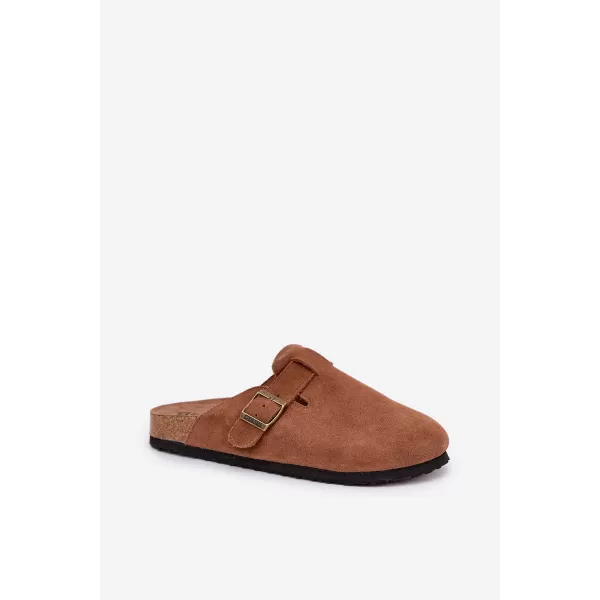  Dámske šľapky BIG STAR SHOES RR274A387 BROWN/BEIGE 