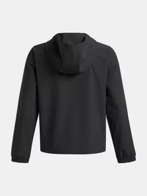 Chlapčenská bunda UNDER ARMOUR UA B UNSTOPPABLE WVN JACKET 6009561-001 ČIERNA
