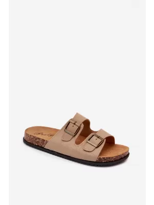 Pánske šľapky BOTO 56302-11 KHAKI