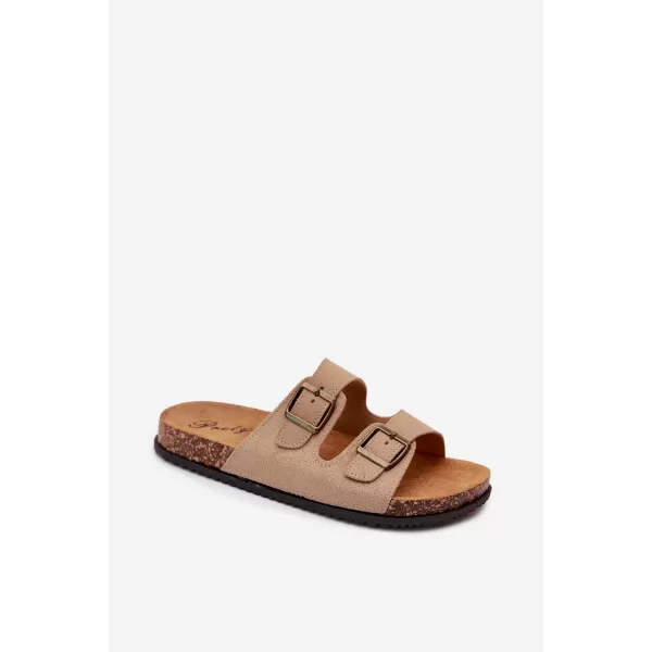  Pánske šľapky BOTO 56302-11 KHAKI 