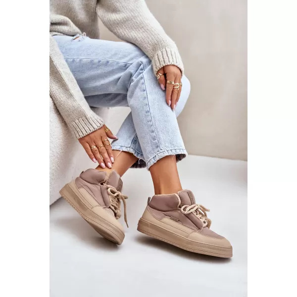  Dámske snehule BIG STAR SHOES OO274A532 BEIGE 