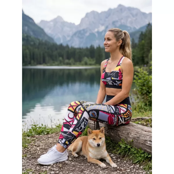  Dámske dlhé funkčné legíny premium (nové veľkosti) ALTISPORT VOJ/ALW041LEG05 ČIERNA 