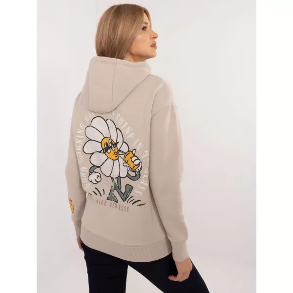  Dámska mikina SUBLEVEL D10600T02420K BEIGE 